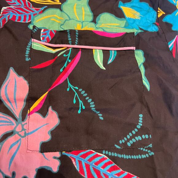 Stars Above Women's Black Floral Simply Cool Short Sleeve Sleep Top - Small- NWT - Picture 8 of 8